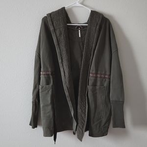 Free People Boho-Style Hooded Jacket
